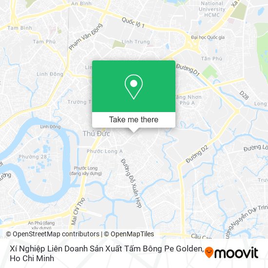 Xí Nghiệp Liên Doanh Sản Xuất Tấm Bông Pe Golden map