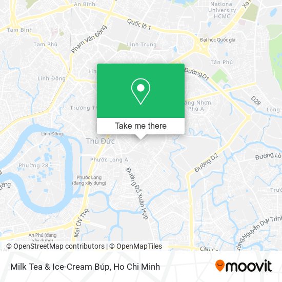 Milk Tea & Ice-Cream Búp map