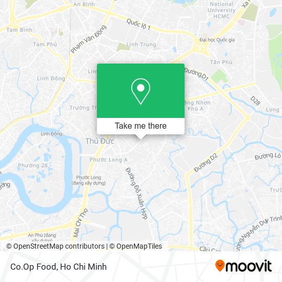 Co.Op Food map
