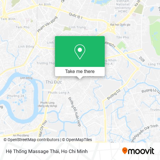 Hệ Thống Massage Thái map