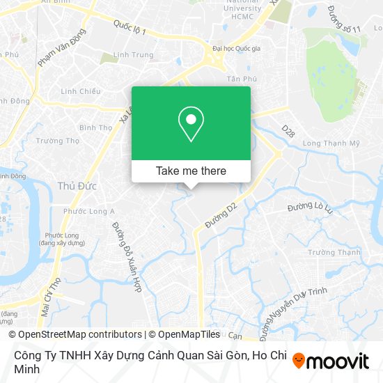 Công Ty TNHH Xây Dựng Cảnh Quan Sài Gòn map