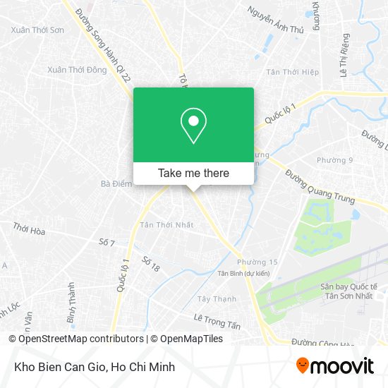 Kho Bien Can Gio map