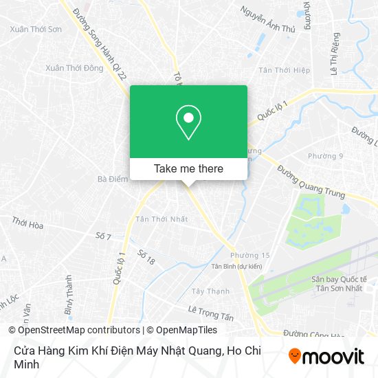 Cửa Hàng Kim Khí Điện Máy Nhật Quang map