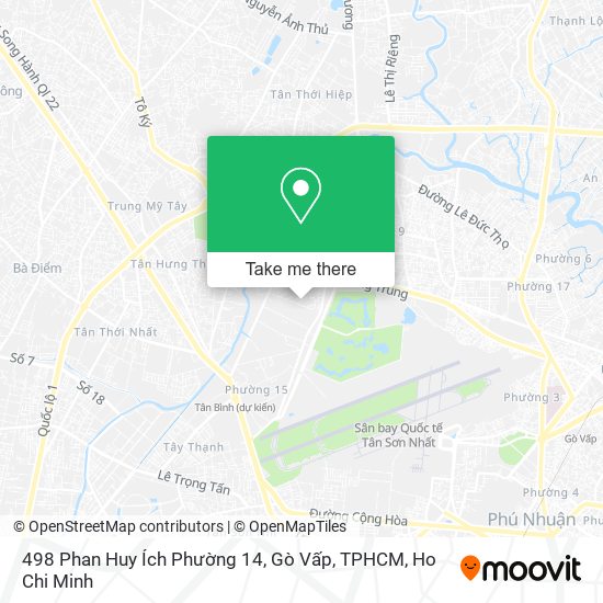 498 Phan Huy Ích Phường 14, Gò Vấp, TPHCM map