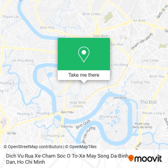 Dich Vu Rua Xe-Cham Soc O To-Xe May Song Da-Binh Dan map