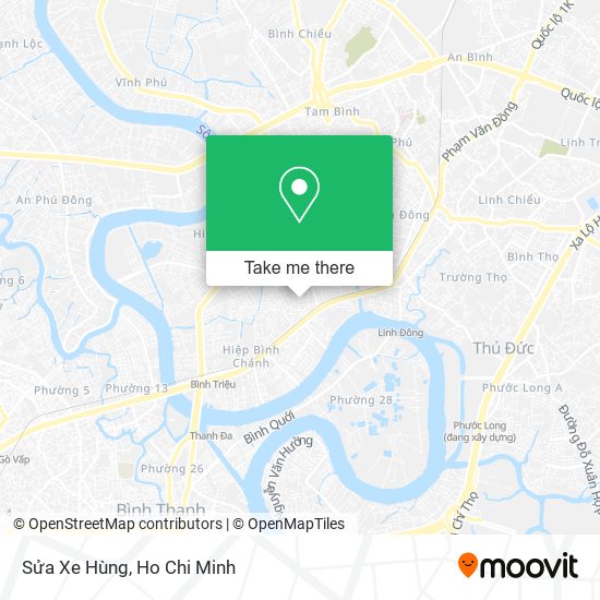Sửa Xe Hùng map