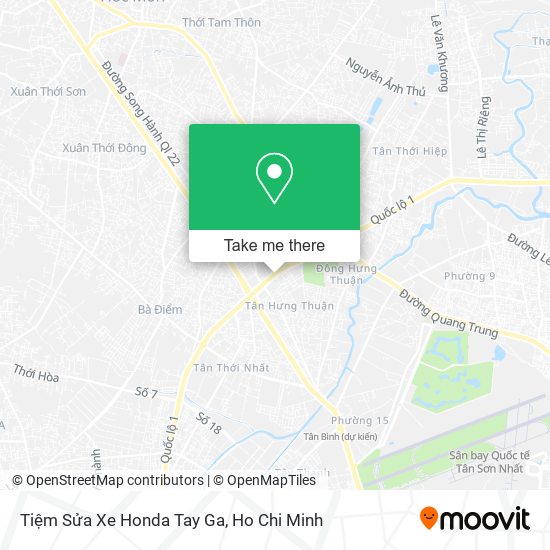 Tiệm Sửa Xe Honda Tay Ga map