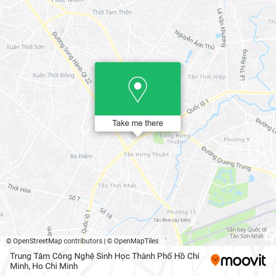 Trung Tâm Công Nghệ Sinh Học Thành Phố Hồ Chí Minh map