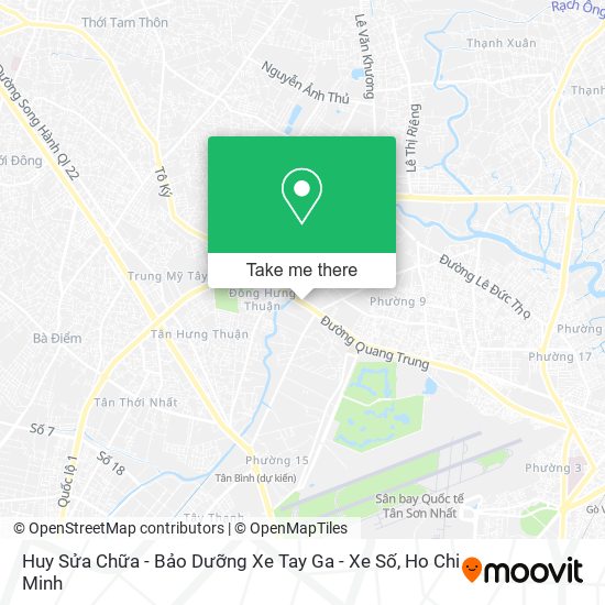 Huy Sửa Chữa - Bảo Dưỡng Xe Tay Ga - Xe Số map