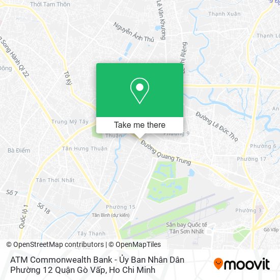 ATM Commonwealth Bank - Ủy Ban Nhân Dân Phường 12 Quận Gò Vấp map