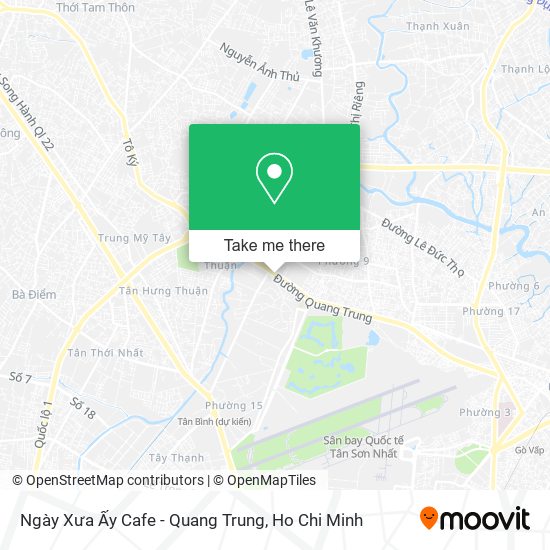Ngày Xưa Ấy Cafe - Quang Trung map