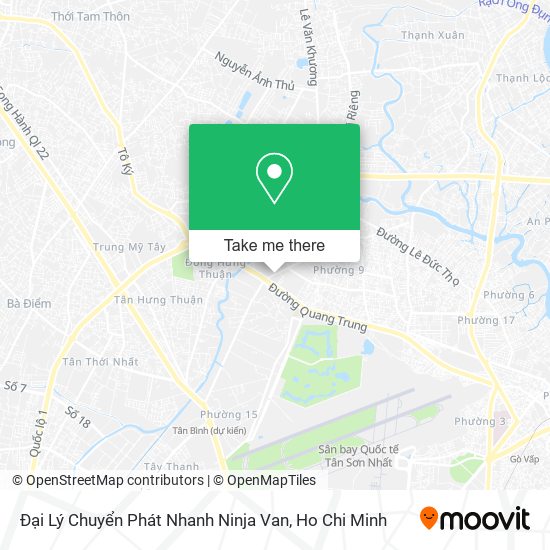 Đại Lý Chuyển Phát Nhanh Ninja Van map