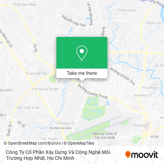 Công Ty Cổ Phần Xây Dựng Và Công Nghệ Môi Trường Hợp Nhất map