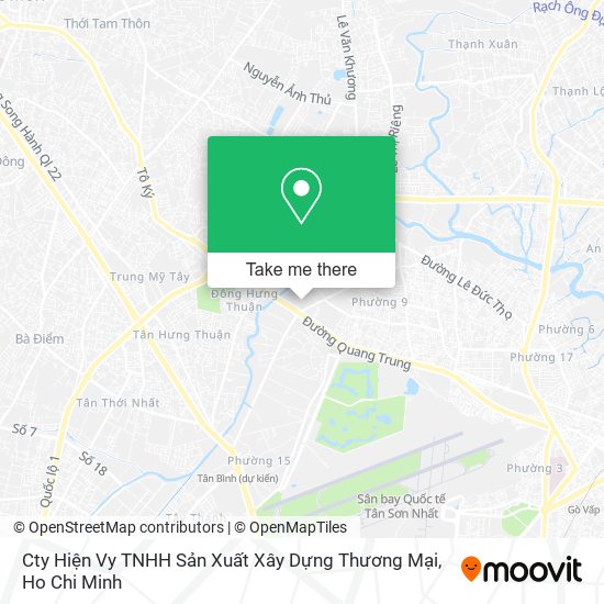 Cty Hiện Vy TNHH Sản Xuất Xây Dựng Thương Mại map