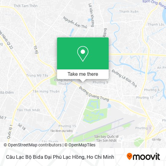 Câu Lạc Bộ Bida Đại Phú Lạc Hồng map