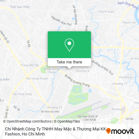 Chi Nhánh Công Ty TNHH May Mặc & Thương Mại KK Fashion map