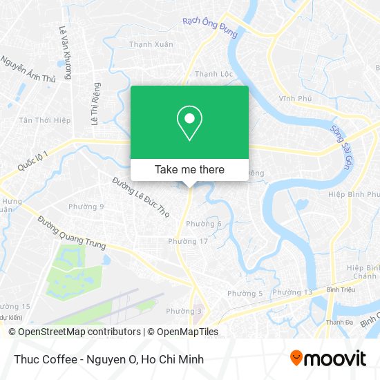 Thuc Coffee - Nguyen O map