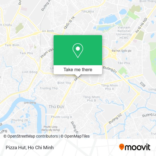 Pizza Hut map