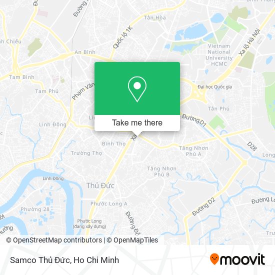 Samco Thủ Đức map