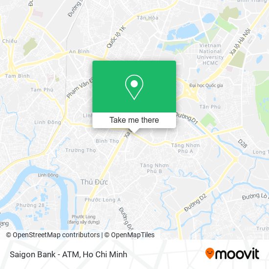 Saigon Bank - ATM map