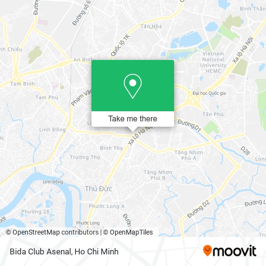 Bida Club Asenal map