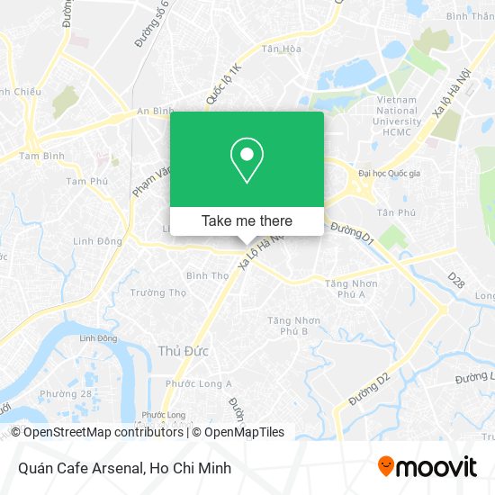 Quán Cafe Arsenal map