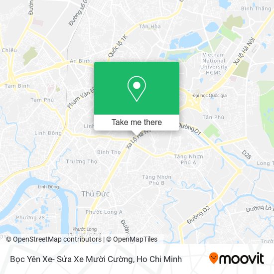 Bọc Yên Xe- Sửa Xe Mười Cường map