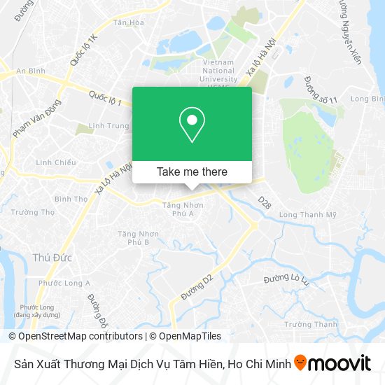 Sản Xuất Thương Mại Dịch Vụ Tâm Hiền map