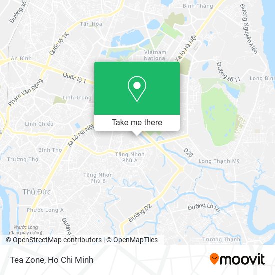 Tea Zone map