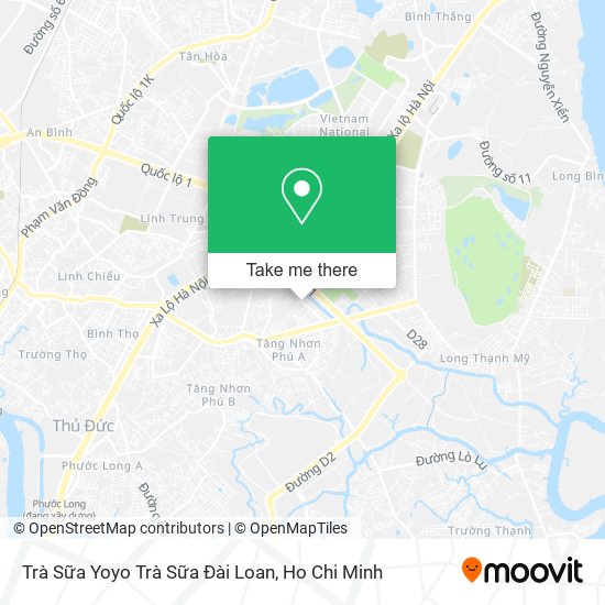 Trà Sữa Yoyo Trà Sữa Đài Loan map