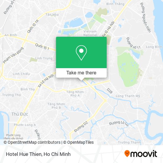 Hotel Hue Thien map