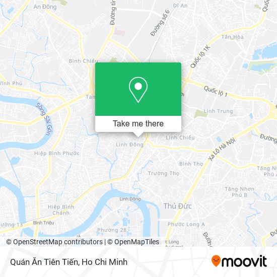 Quán Ăn Tiên Tiến map