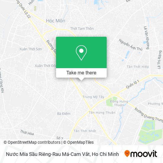 Nước Mía Sầu Riêng-Rau Má-Cam Vắt map