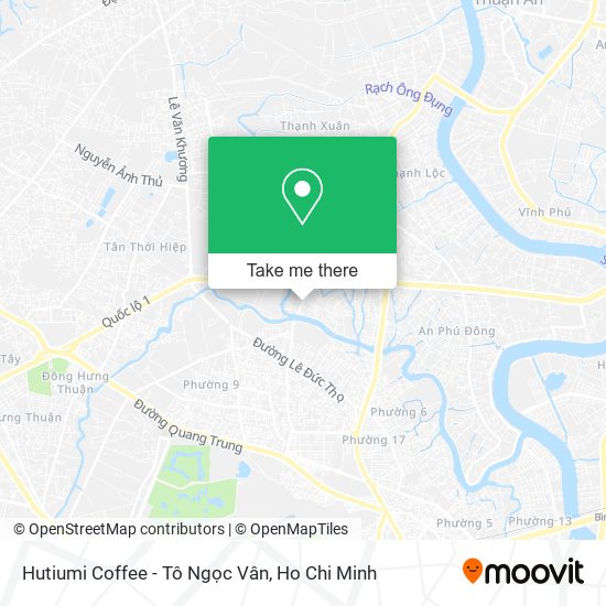 Hutiumi Coffee - Tô Ngọc Vân map