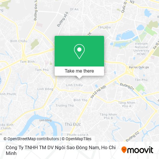 Công Ty TNHH TM DV Ngôi Sao Đông Nam map