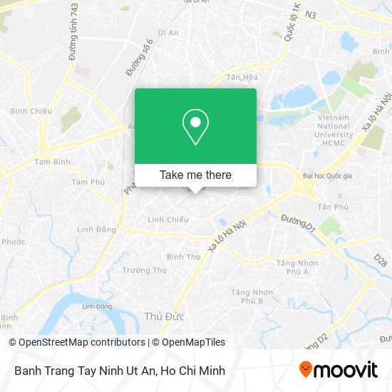 Banh Trang Tay Ninh Ut An map