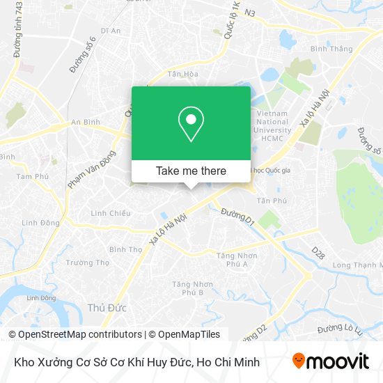 Kho Xưởng Cơ Sở Cơ Khí Huy Đức map