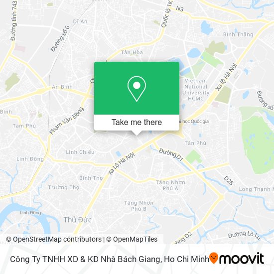 Công Ty TNHH XD & KD Nhà Bách Giang map