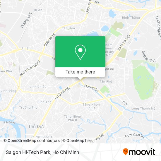 Saigon Hi-Tech Park map