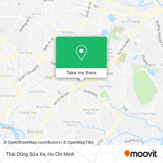 Thái Dũng Sửa Xe map