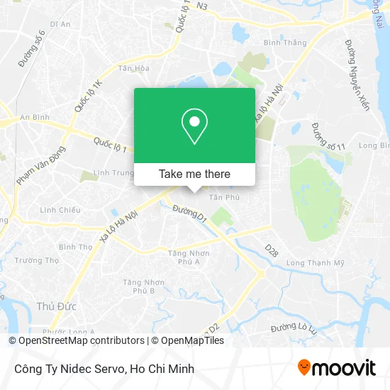 Công Ty Nidec Servo map
