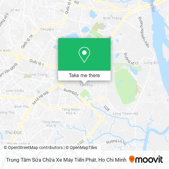 Trung Tâm Sửa Chữa Xe Máy Tiến Phát map