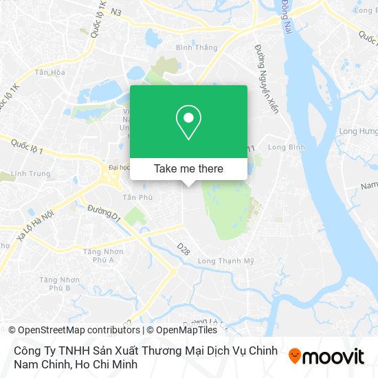 Công Ty TNHH Sản Xuất Thương Mại Dịch Vụ Chinh Nam Chinh map