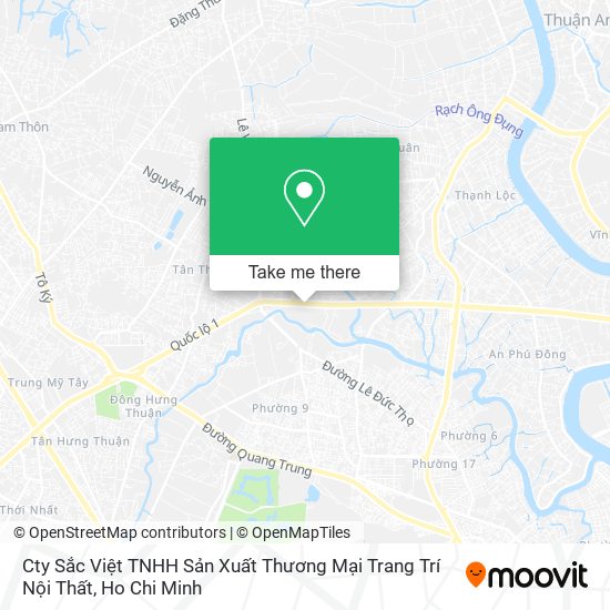 Cty Sắc Việt TNHH Sản Xuất Thương Mại Trang Trí Nội Thất map