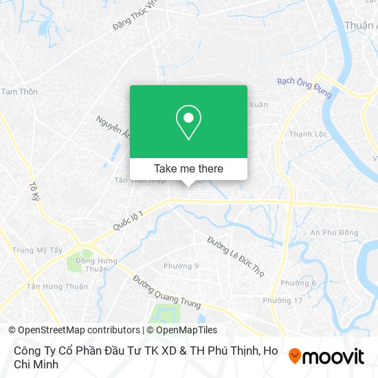 Công Ty Cổ Phần Đầu Tư TK XD & TH Phú Thịnh map