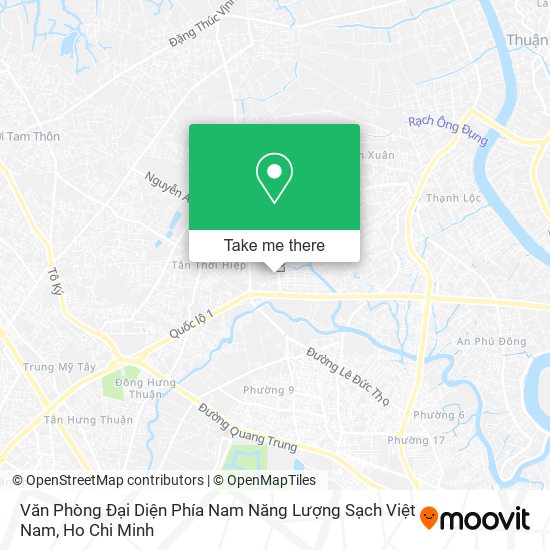 Văn Phòng Đại Diện Phía Nam Năng Lượng Sạch Việt Nam map