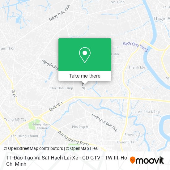 TT Đào Tạo Và Sát Hạch Lái Xe - CD GTVT TW III map