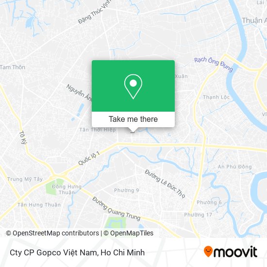 Cty CP Gopco Việt Nam map