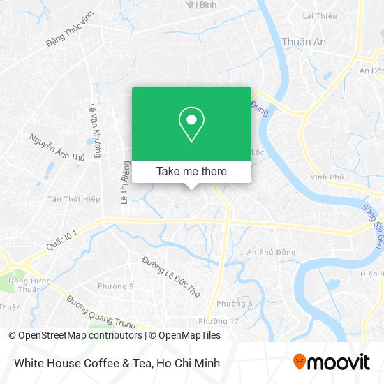 White House Coffee & Tea map
