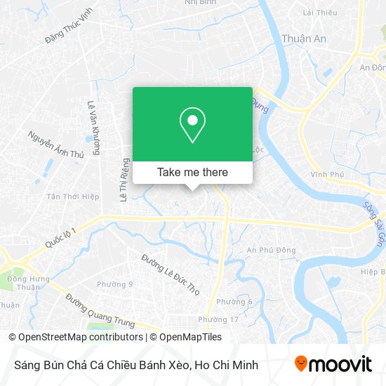 Sáng Bún Chả Cá Chiều Bánh Xèo map